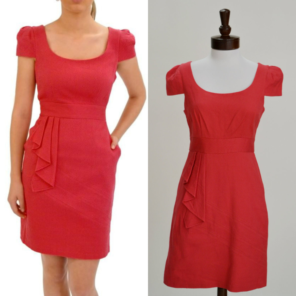 NWT Anthropologie Dress Coral Size 8 and 10